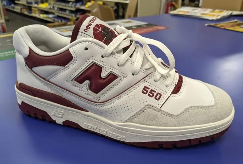 New Balance 550 'White Burgundy'